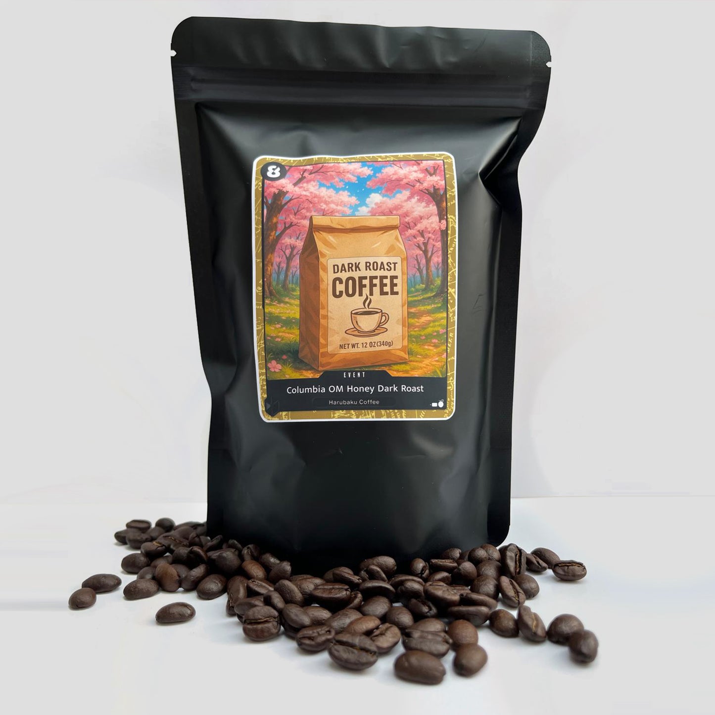 Harubaku Colombian OM Honey Whole Bean Coffee – Dark Roast