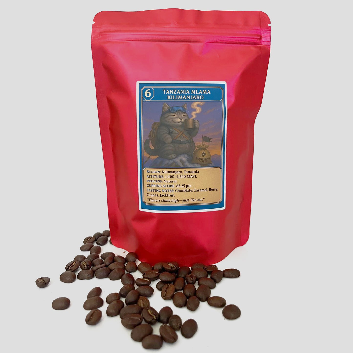 Harubaku Tanzania Mlama Kilimanjaro Whole Bean Coffee